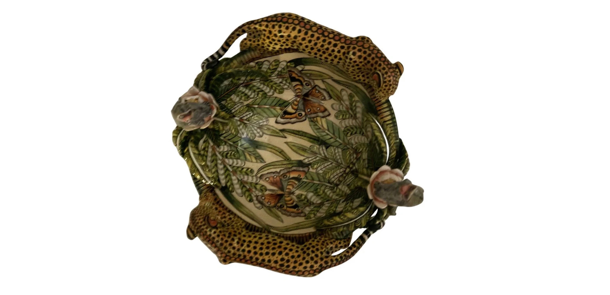 Ardmore Ceramic Art - Cheetah & Monkey Bowl