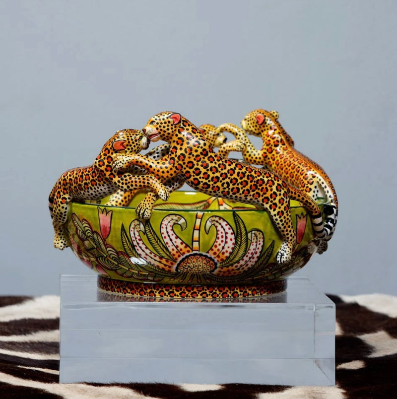 Ardmore Ceramic Art - Leopard Bowl