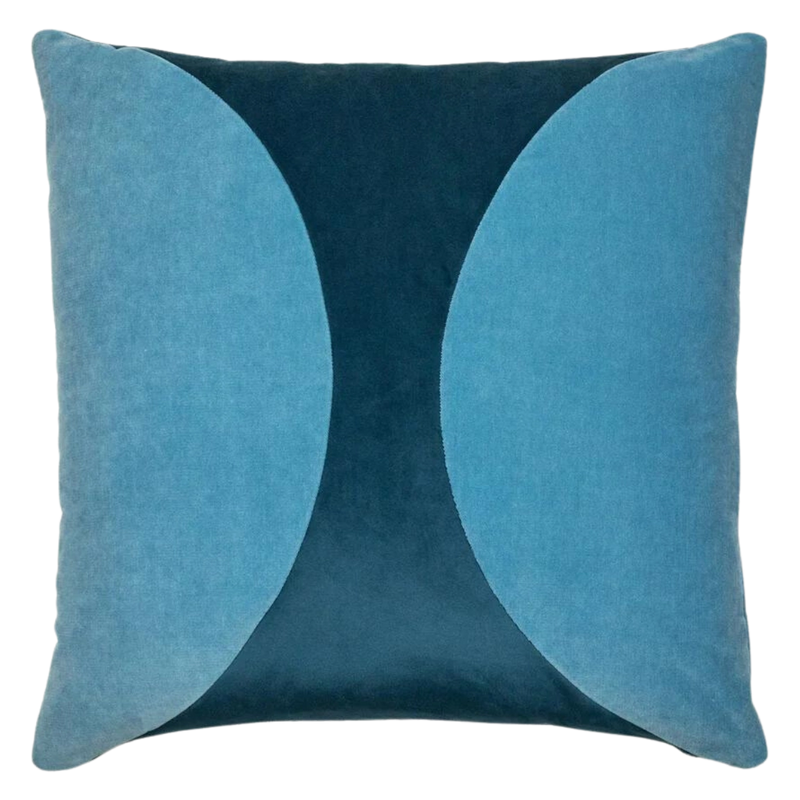 Echo Curve Pillow Light Blue/Blue