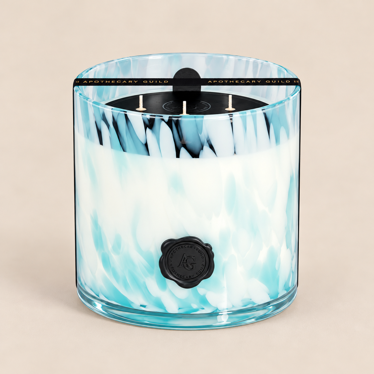 Apothecary Guild Opal Glass Three-Wick Candle Jar