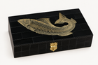 Fish Horn Box Engraved, 6-1/4”
