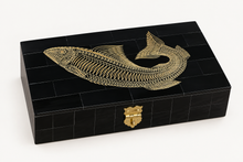 Fish Horn Box Engraved, 6-1/4”
