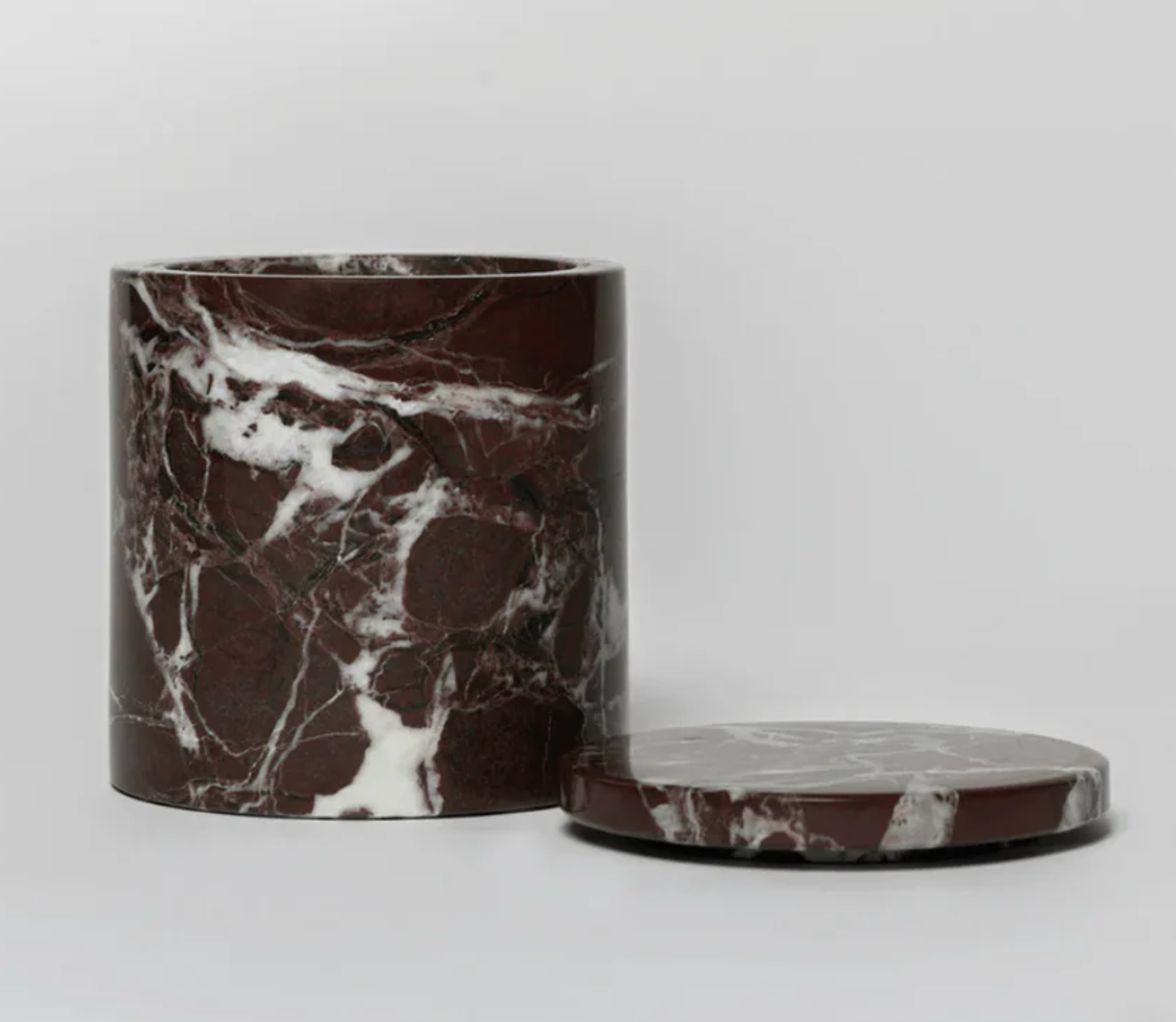 Red Marble Candle — Amberthyst