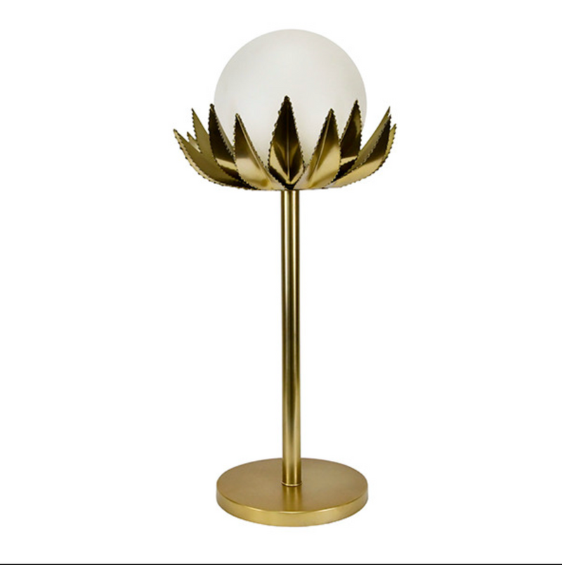 Golden Palm Glow Lamp