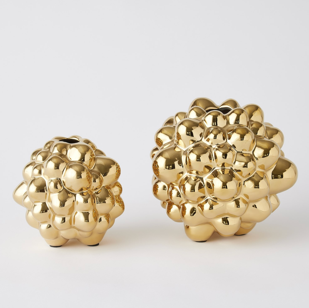 Golden Aria Bubble Vase- Small