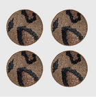 Untamed Leopard coasters- Set of 4