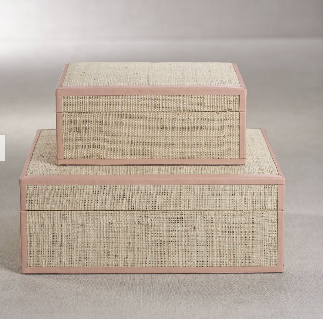The Blush Grove Raffia Box