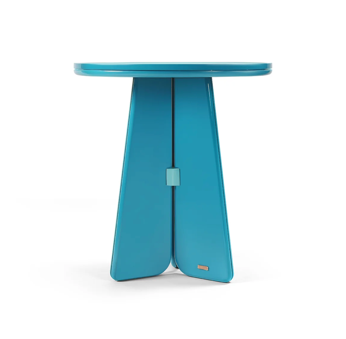 Keel Side Table, Aqua