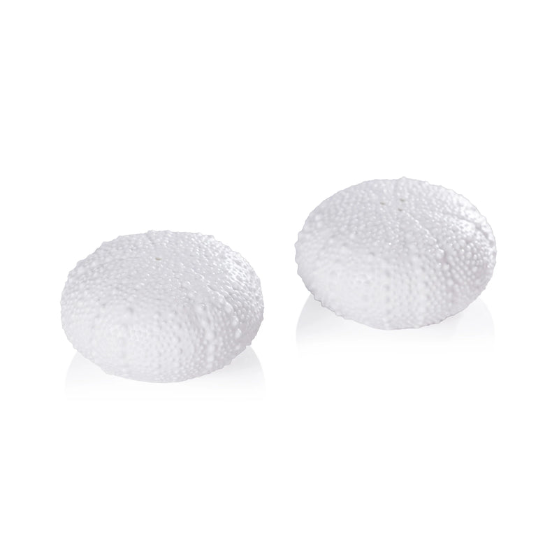 White Urchin Salt & Pepper Set of 2