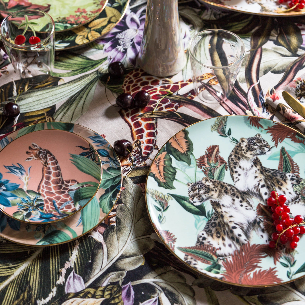 Animalia Set of 6 Porcelain Bread Plates
