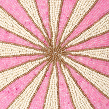 Pink Floral Beaded Placemat