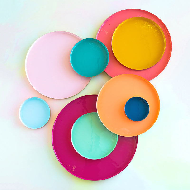 Gild Pop Enamel Nesting Trays - Set of 9