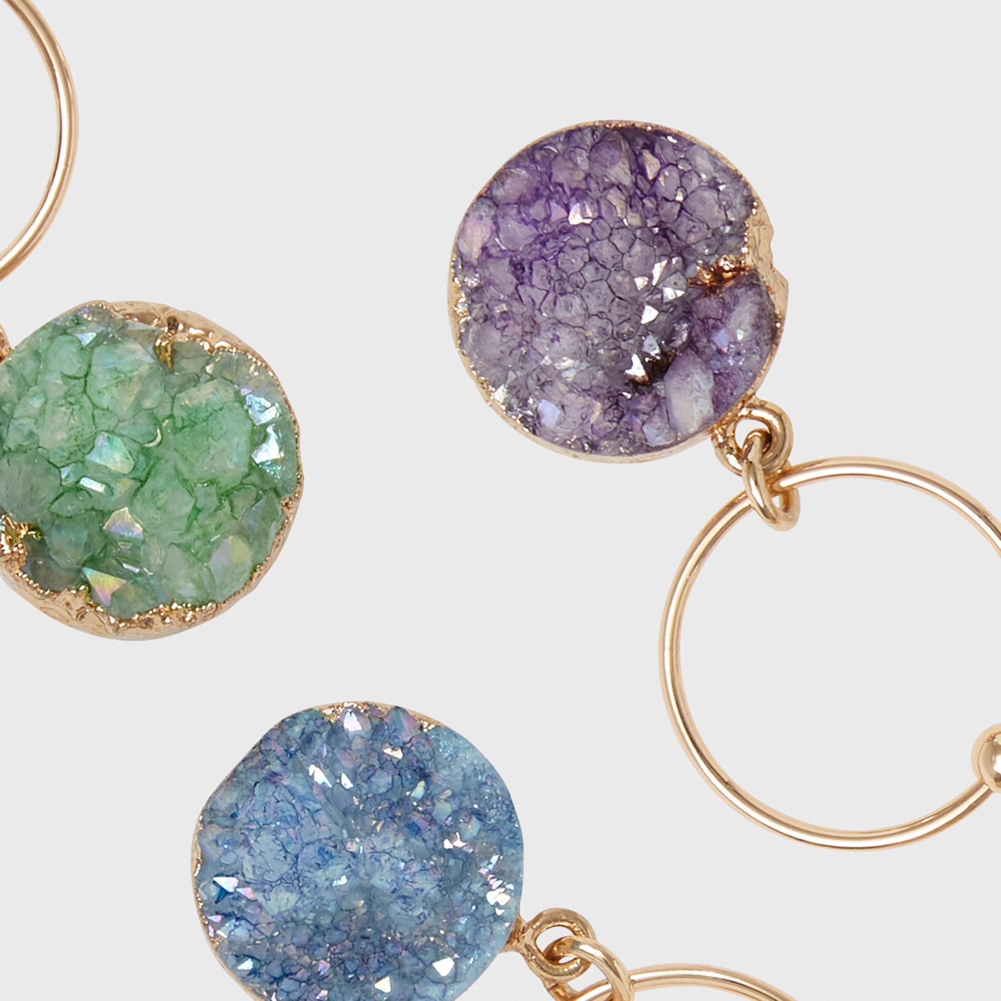 Druzy Wine Charms - Set of Six