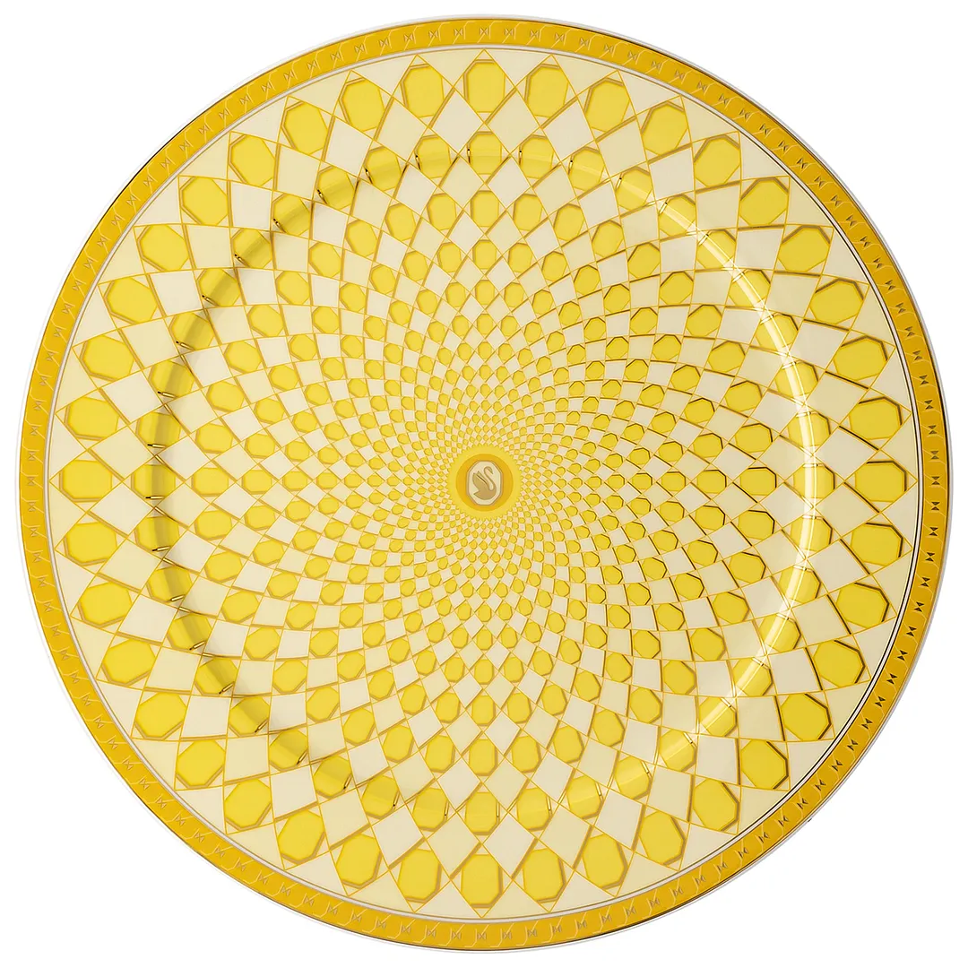 Swarovski Signum - Service Plate Yellow
