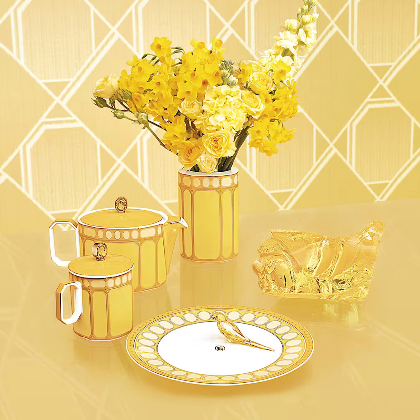 Swarovski Signum - Salad/Dessert Plate Yellow