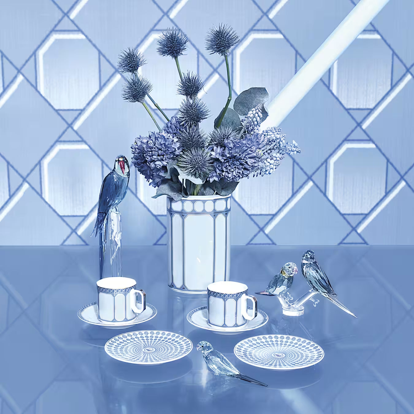 Swarovski Signum - Small Plate Blue