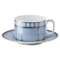 Swarovski Signum teacup with saucer Blue