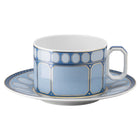 Swarovski Signum teacup with saucer Blue