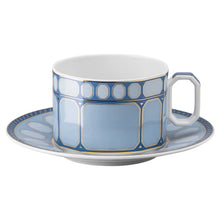 Swarovski Signum teacup with saucer Blue