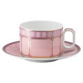 Swarovski Signum teacup with saucer Pink
