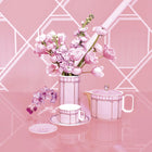 Swarovski Signum teacup with saucer Pink