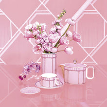 Swarovski Signum teacup with saucer Pink