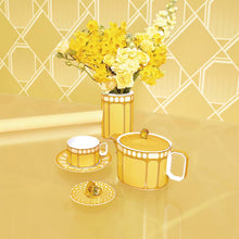 Swarovski Signum teacup with saucer Yellow